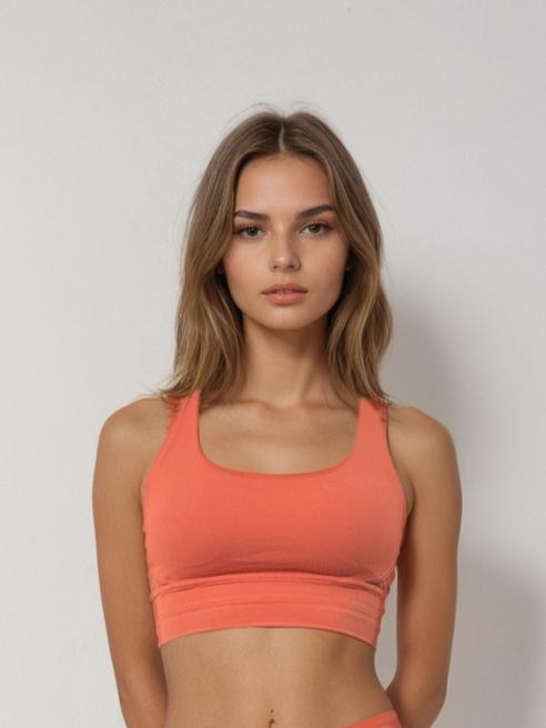 Women's Sports Bra (Zesty Orange)
