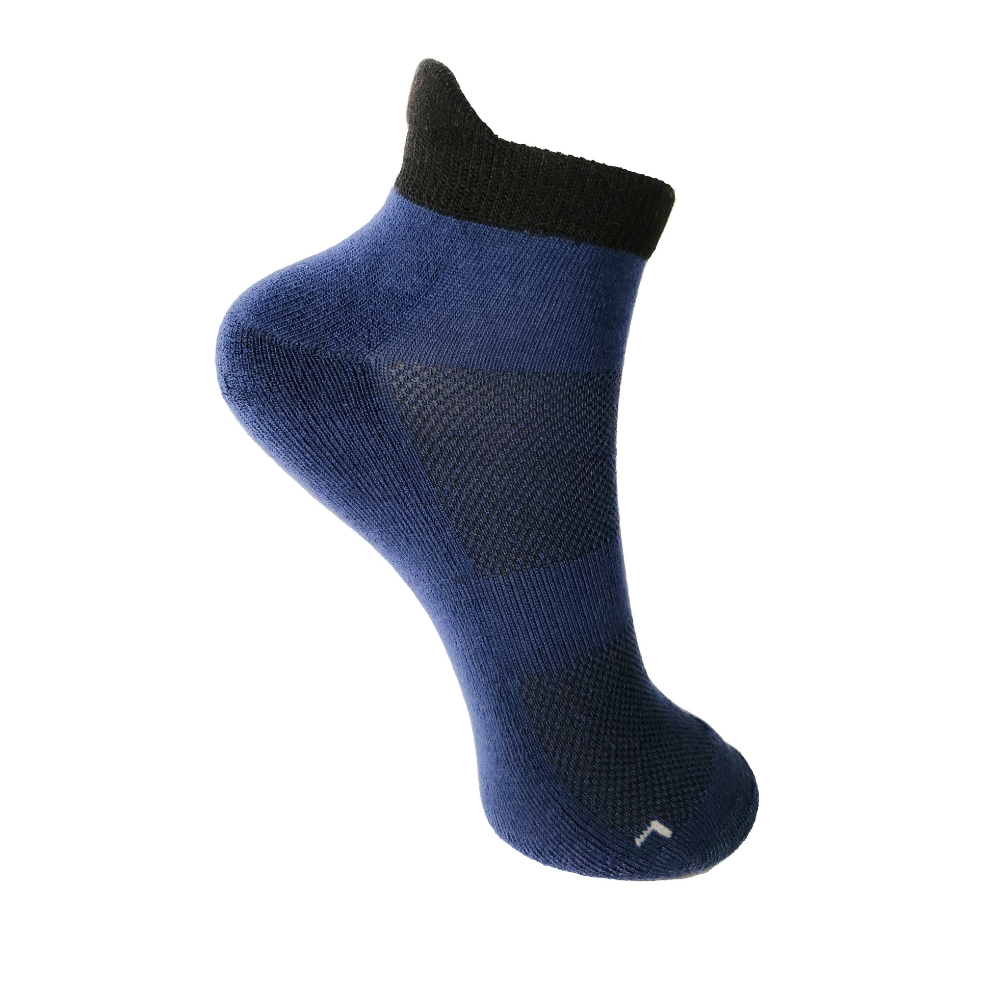 Indigo Ignite (side view of the socks)